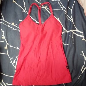 Workout top with built in bra